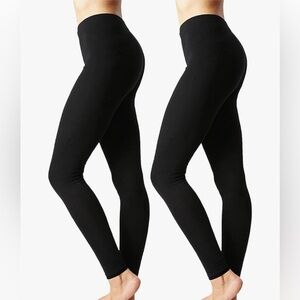 Zenana Full Length Cotton Leggings Black Size 1X NEW